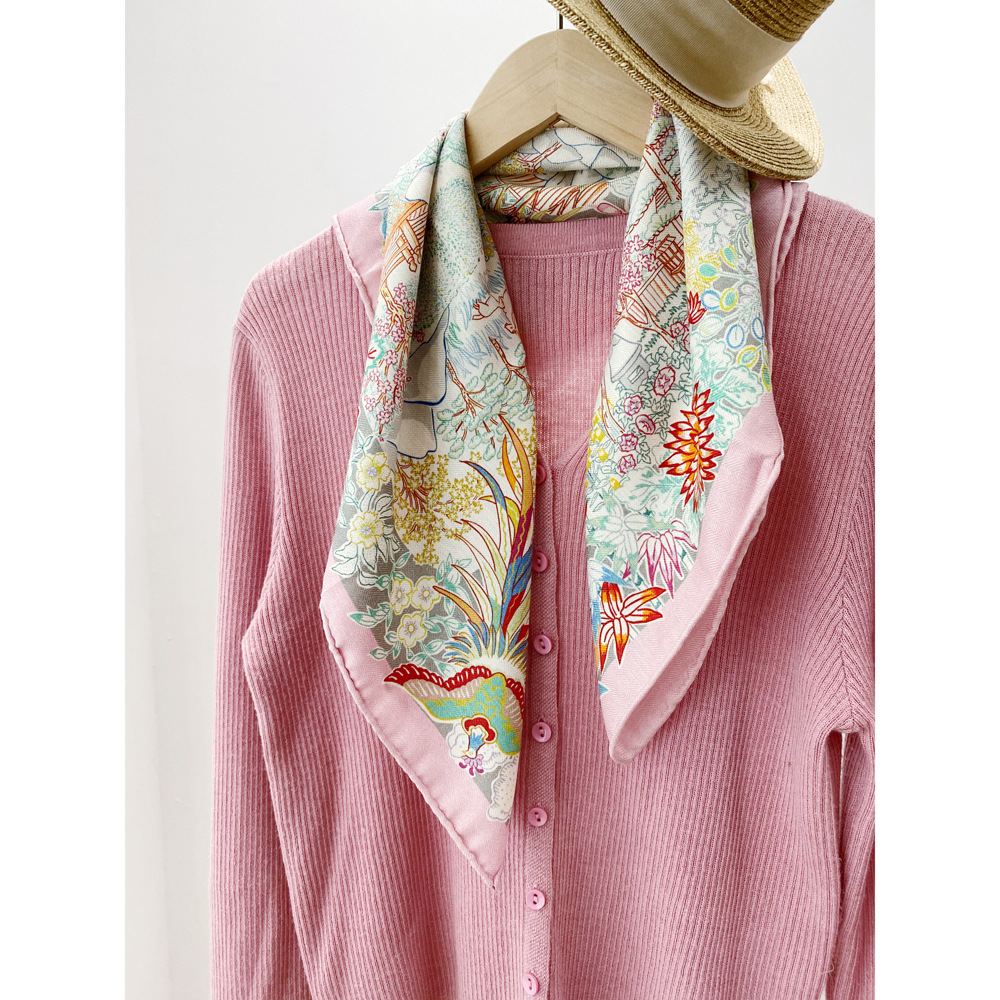 Double Face Scarf Women Silk W - مراجعة Winter Clothing Hong Kong وسعره