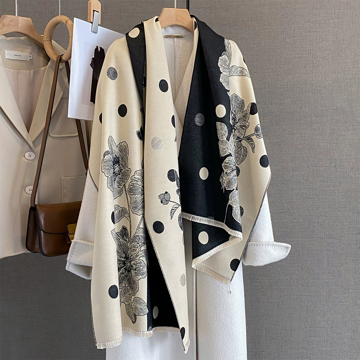 2025 Women Thicken Luxury Wint - مراجعة Cashmere Scarf Wrap وسعره