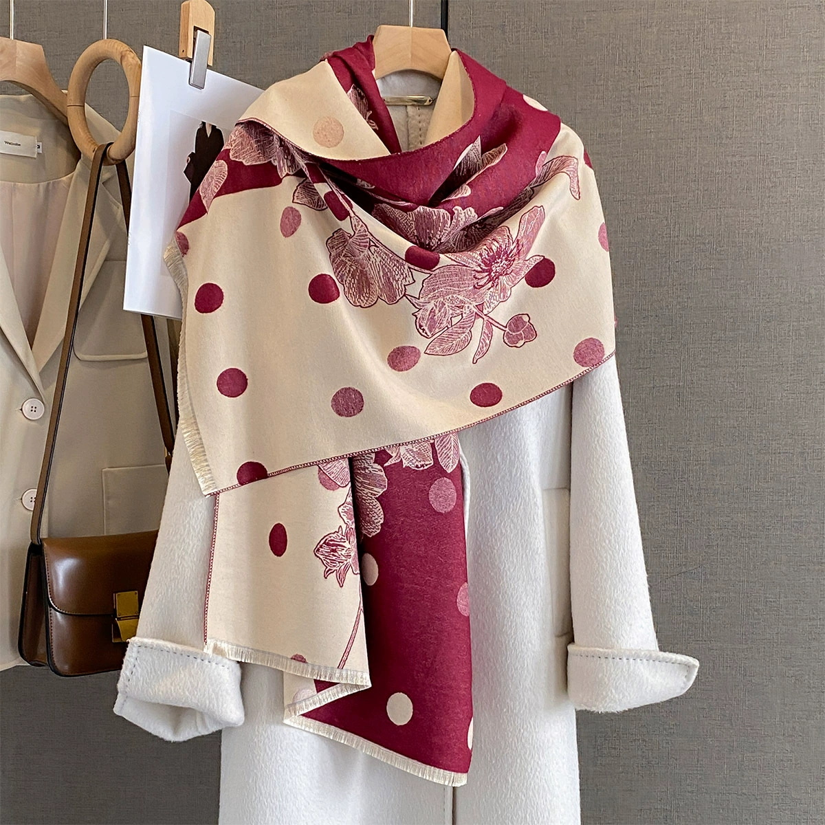 2025 Women Thicken Luxury Wint - مراجعة Cashmere Scarf Wrap وسعره