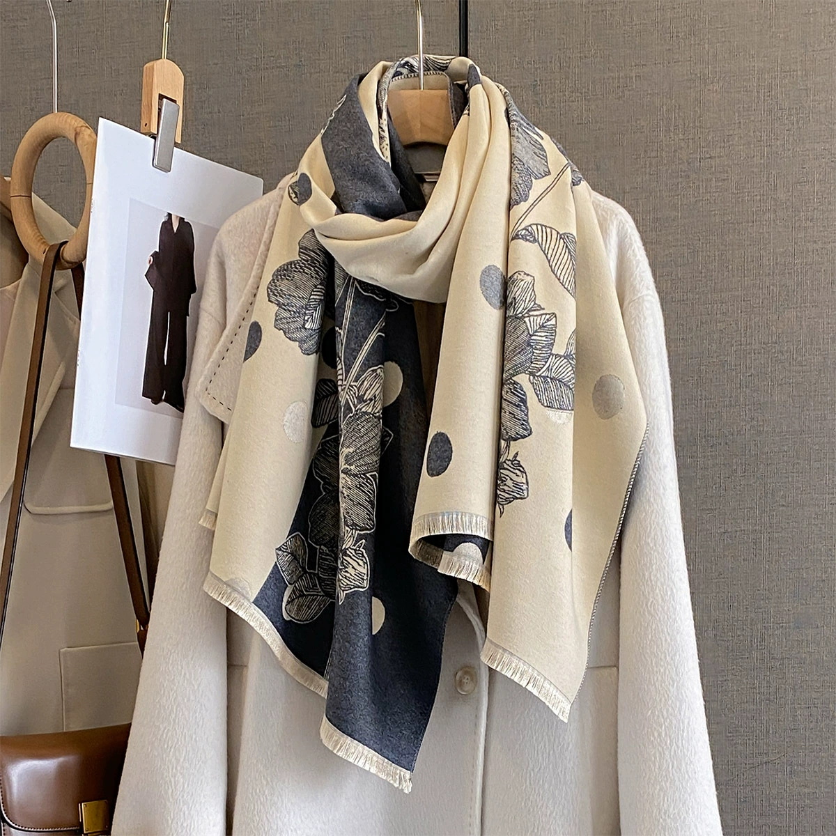 2025 Women Thicken Luxury Wint - مراجعة Cashmere Scarf Wrap وسعره