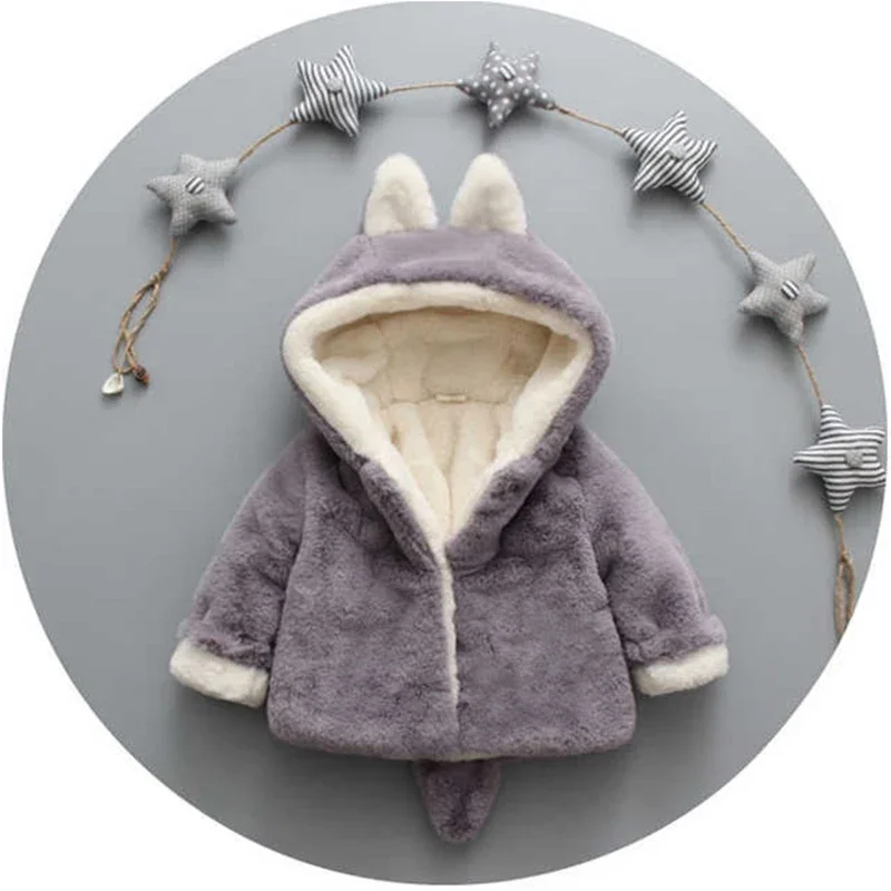 Cute Cat Ears Plush Baby Jacke - مراجعة Winter Clothing Toddler وسعره