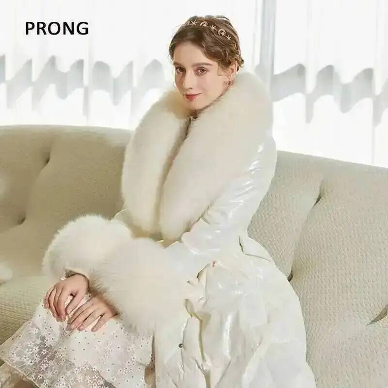100% Real Fox Fur Collar Winte - مراجعة Winter Clothing Design وسعره