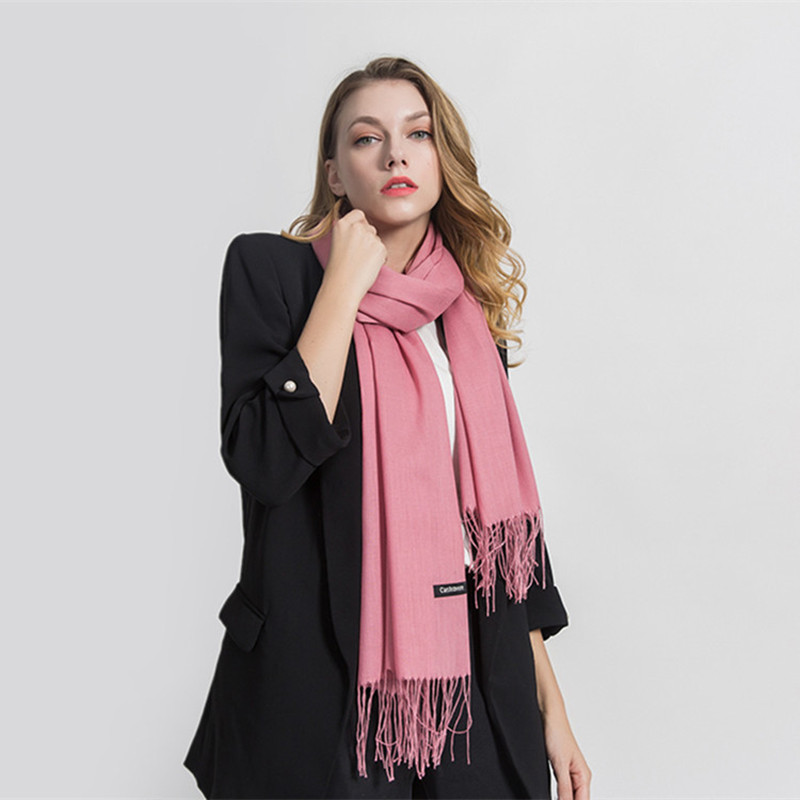 Fashion Solid Scarf Women Cash - مراجعة Cashmere Scarf Wrap وسعره