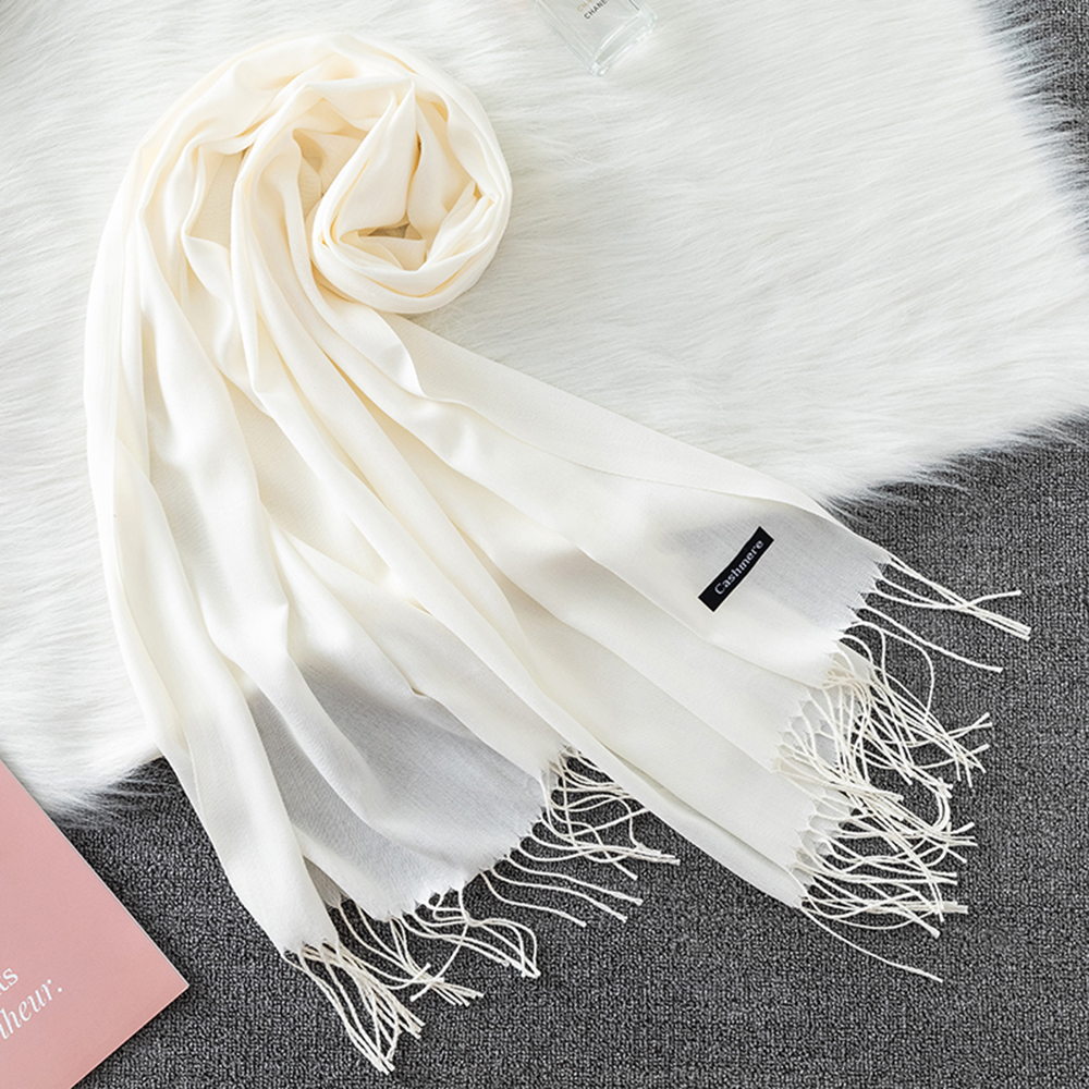 Fashion Solid Scarf Women Cash - مراجعة Cashmere Scarf Wrap وسعره