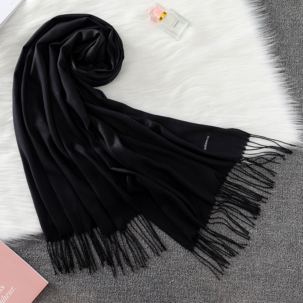 Fashion Solid Scarf Women Cash - مراجعة Cashmere Scarf Wrap وسعره