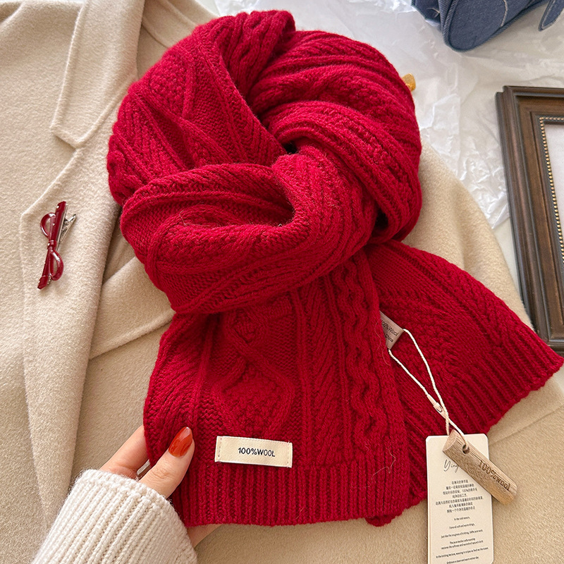 Luxury 100% Wool Scarf Women M - مراجعة Cashmere Scarf Wrap وسعره