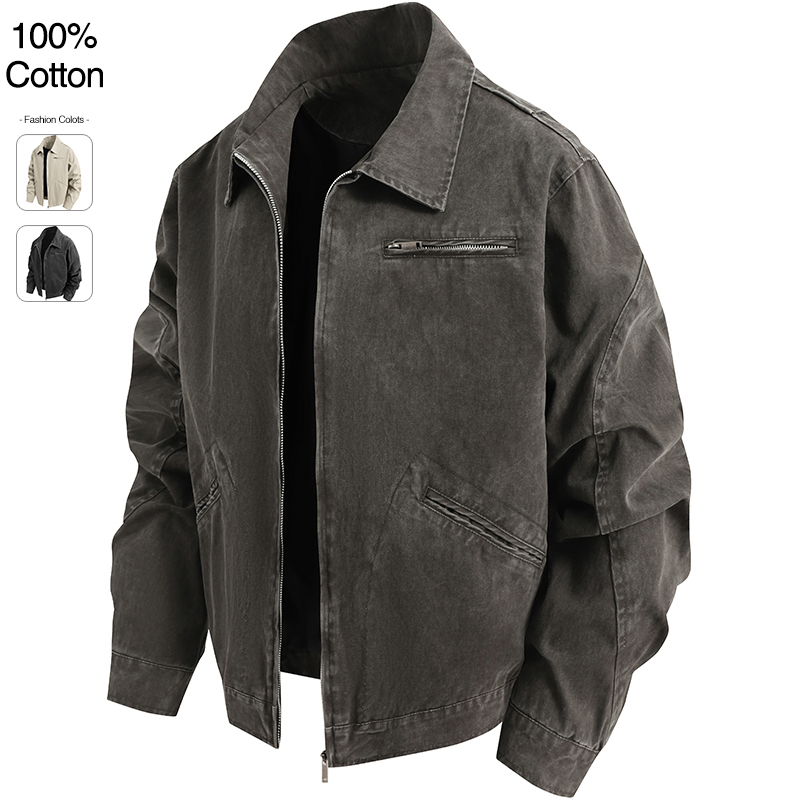 Oversize Loose Men's Denim Jac - مراجعة Winter Clothing Design وسعره