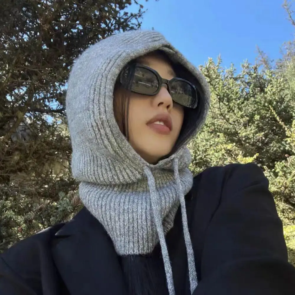 Knitted Hooded Winter Balaclav - مراجعة Winter Clothing Korea وسعره