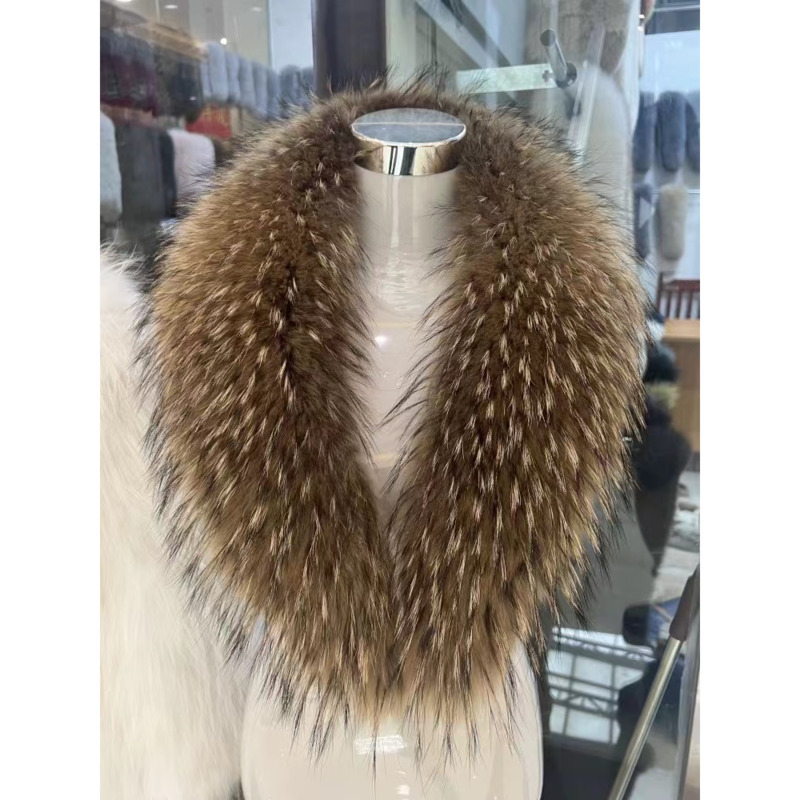 Raccoon Fur Collar Female Wint - مراجعة Winter Clothing Design وسعره