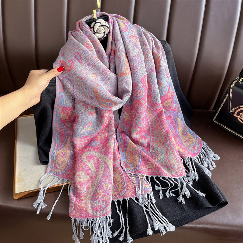 Luxury Embroidery Cashmere Win - مراجعة Cashmere Scarf Wrap وسعره