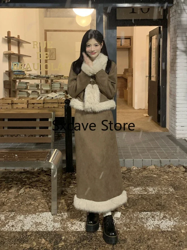 Autumn Retro Faux Fur 2 Piece  - مراجعة Winter Clothing Sales وسعره