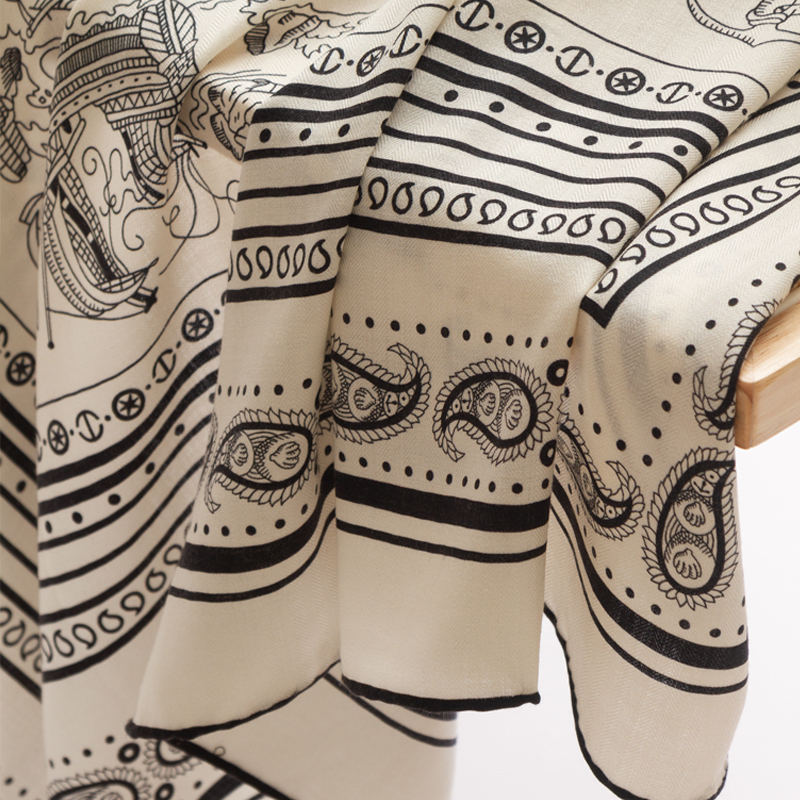 Wool Silk Scarf Women Large Sc - مراجعة Winter Clothing Accessories وسعره